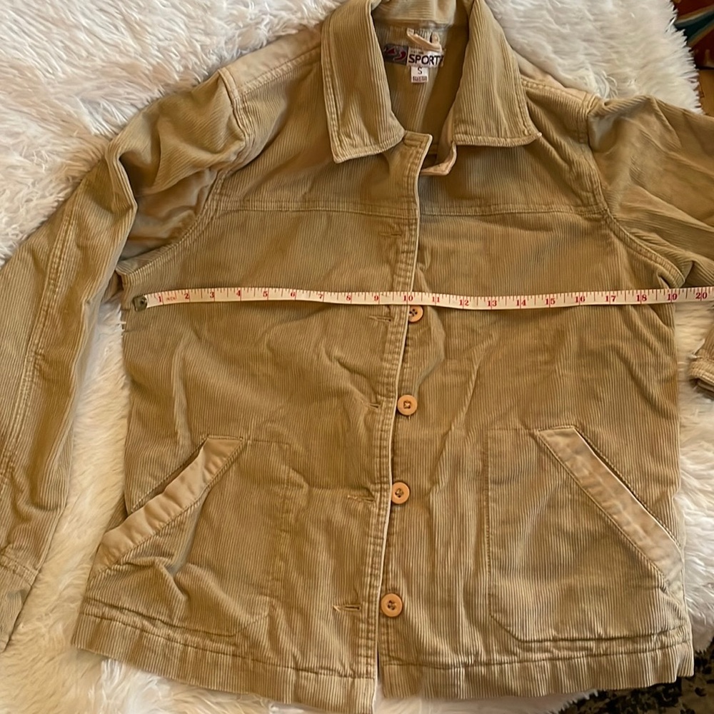 Sportif Tan Wide Corduroy Jacket